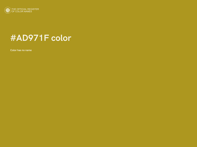 #AD971F color image