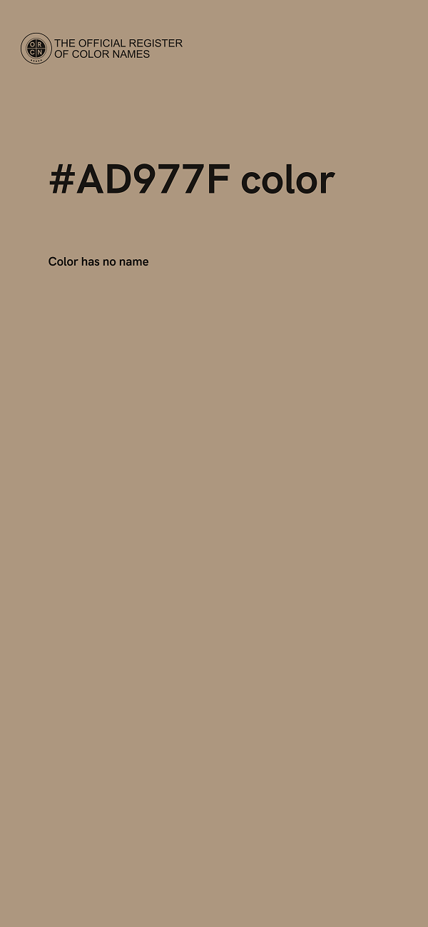 #AD977F color image