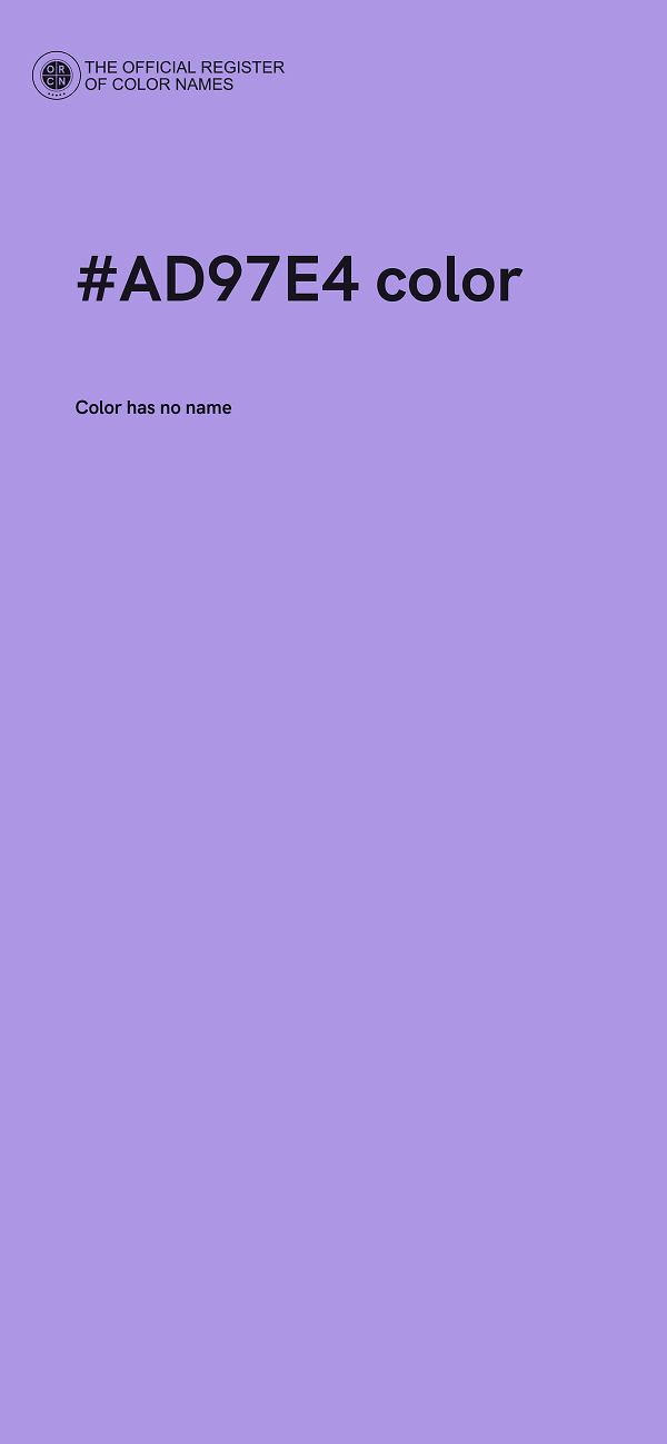 #AD97E4 color image