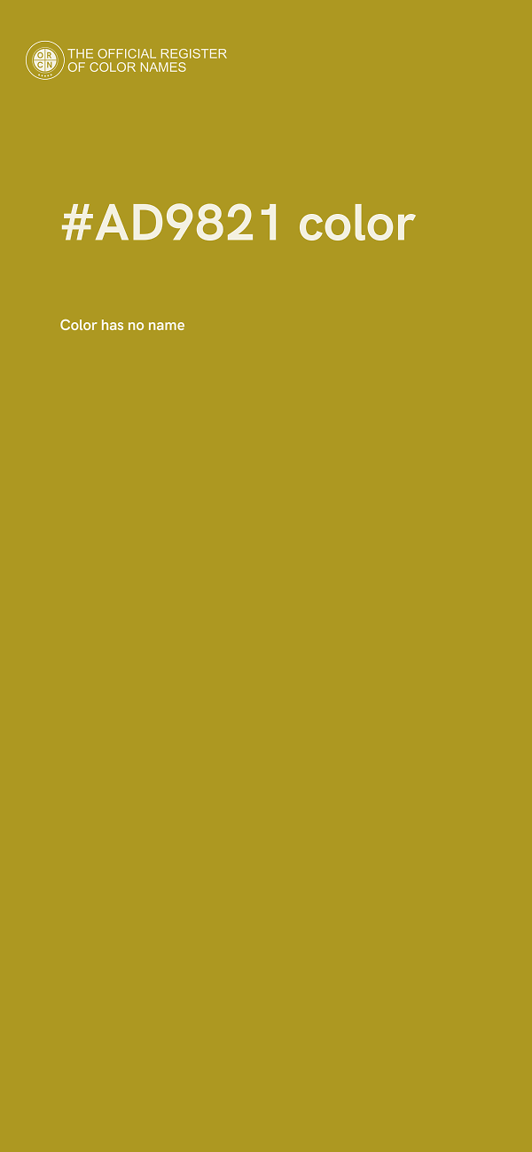 #AD9821 color image
