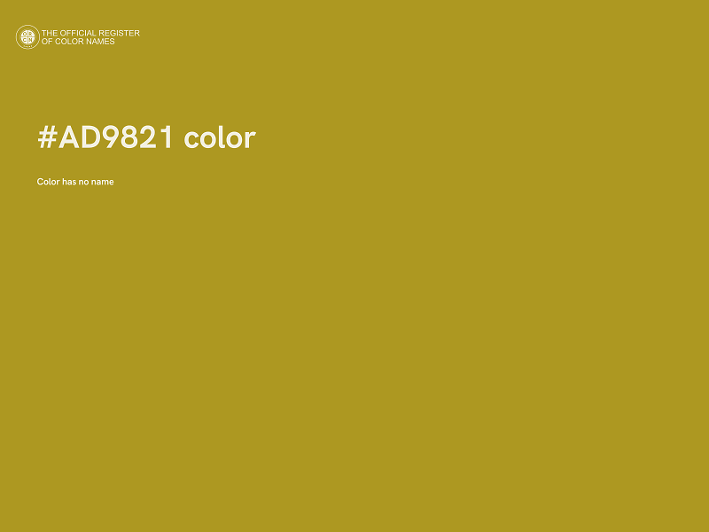#AD9821 color image