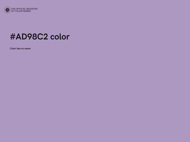 #AD98C2 color image