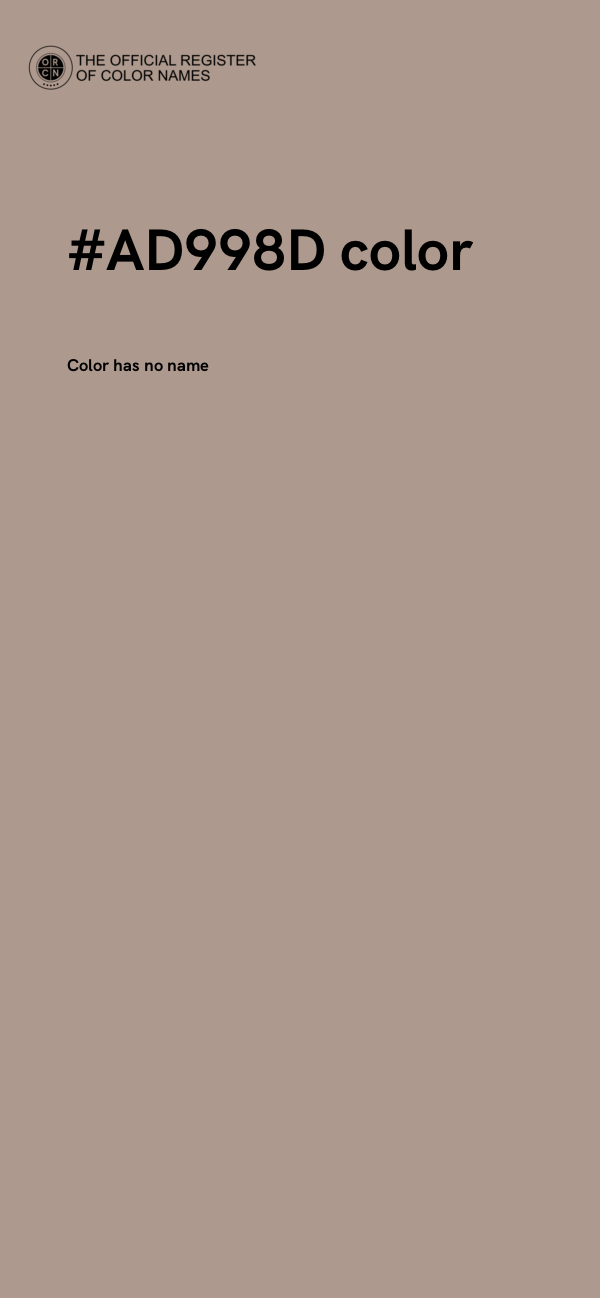 #AD998D color image