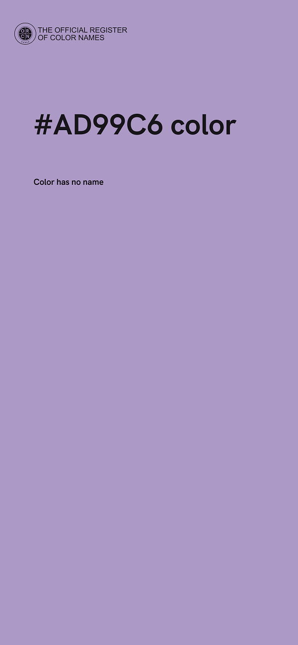 #AD99C6 color image