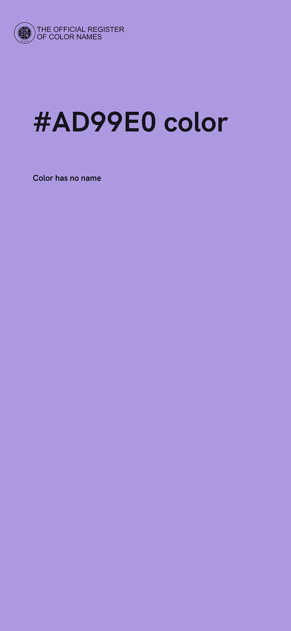 #AD99E0 color image