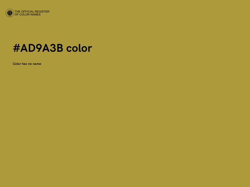 #AD9A3B color image