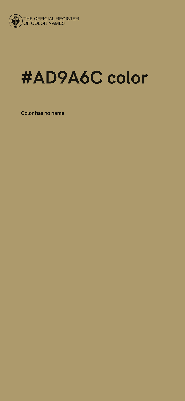#AD9A6C color image