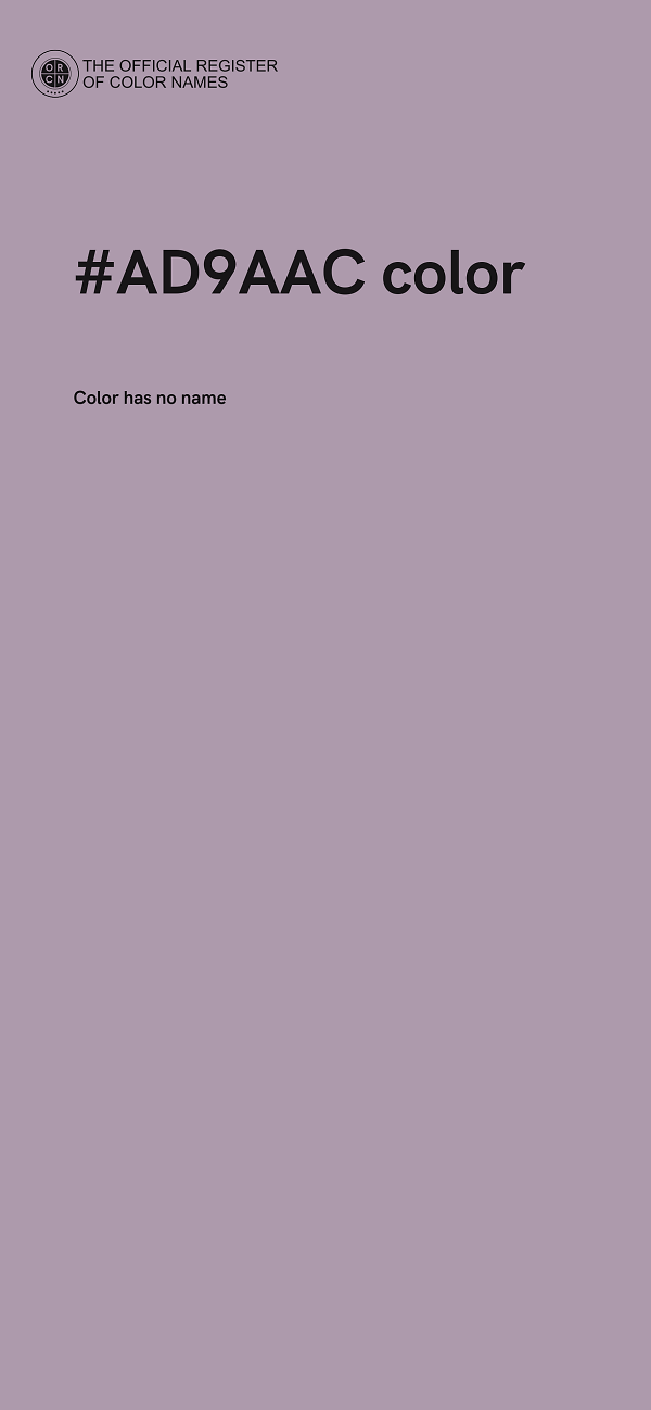 #AD9AAC color image