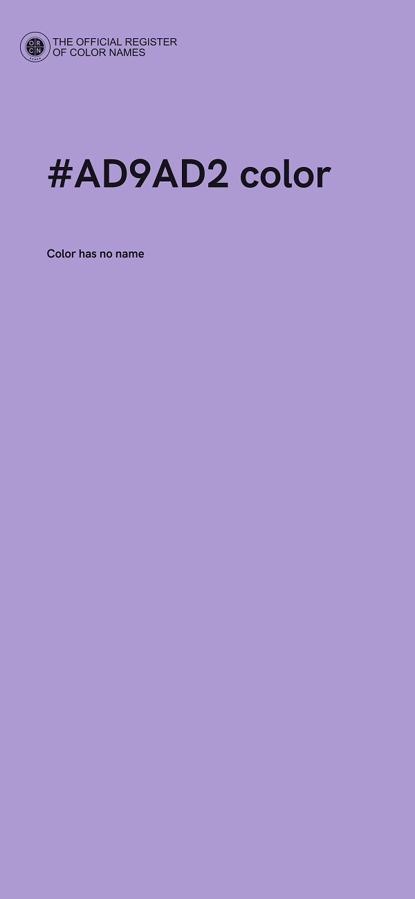#AD9AD2 color image