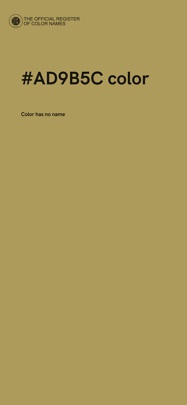 #AD9B5C color image
