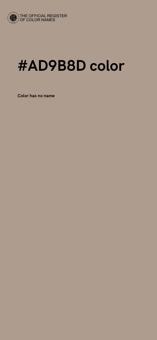 #AD9B8D color image