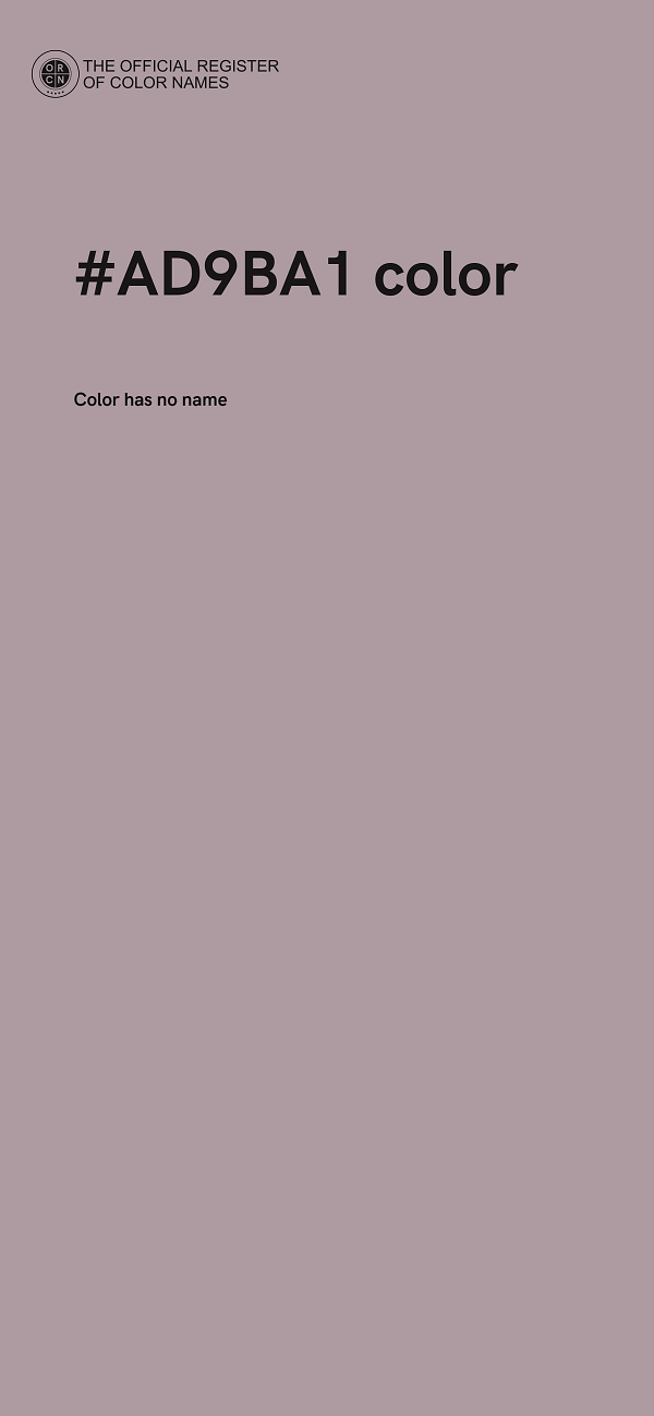 #AD9BA1 color image