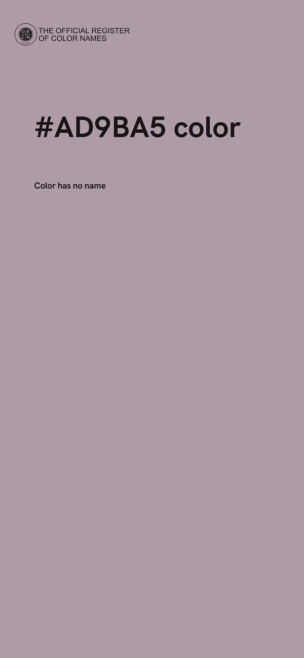 #AD9BA5 color image