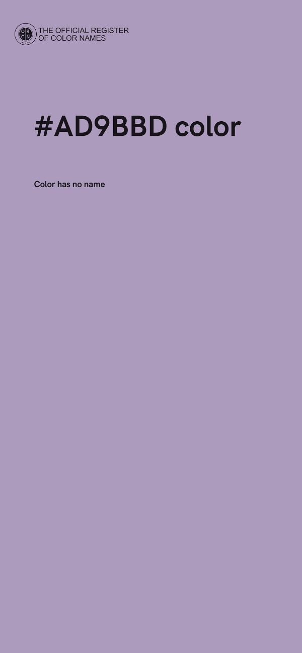 #AD9BBD color image