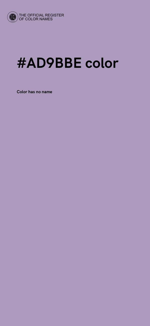 #AD9BBE color image