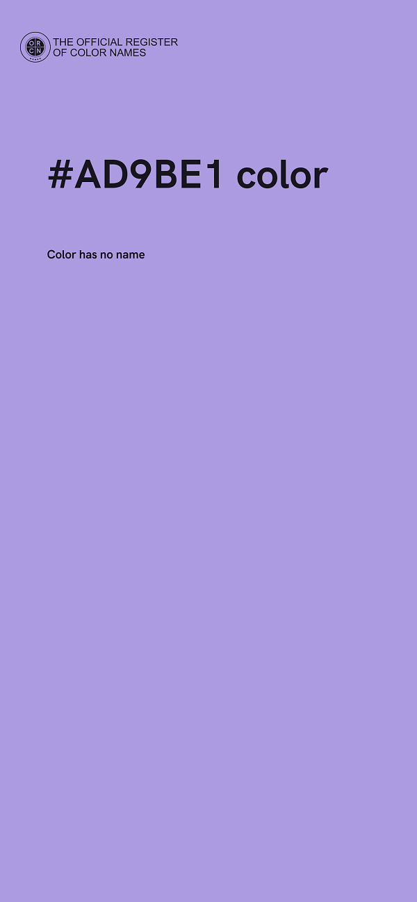 #AD9BE1 color image