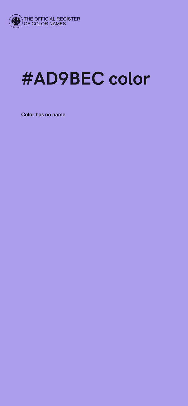 #AD9BEC color image