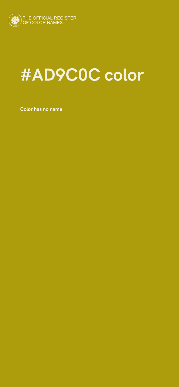 #AD9C0C color image