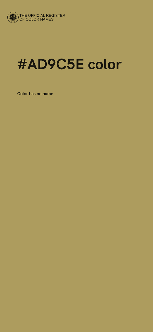 #AD9C5E color image