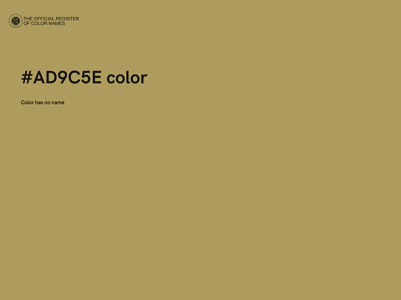 #AD9C5E color image