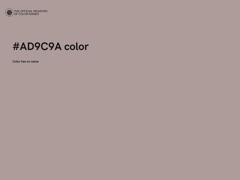 #AD9C9A color image