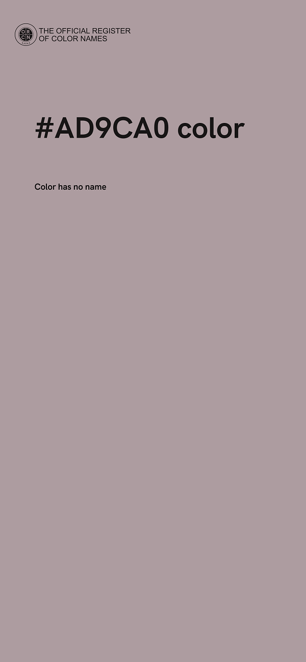 #AD9CA0 color image