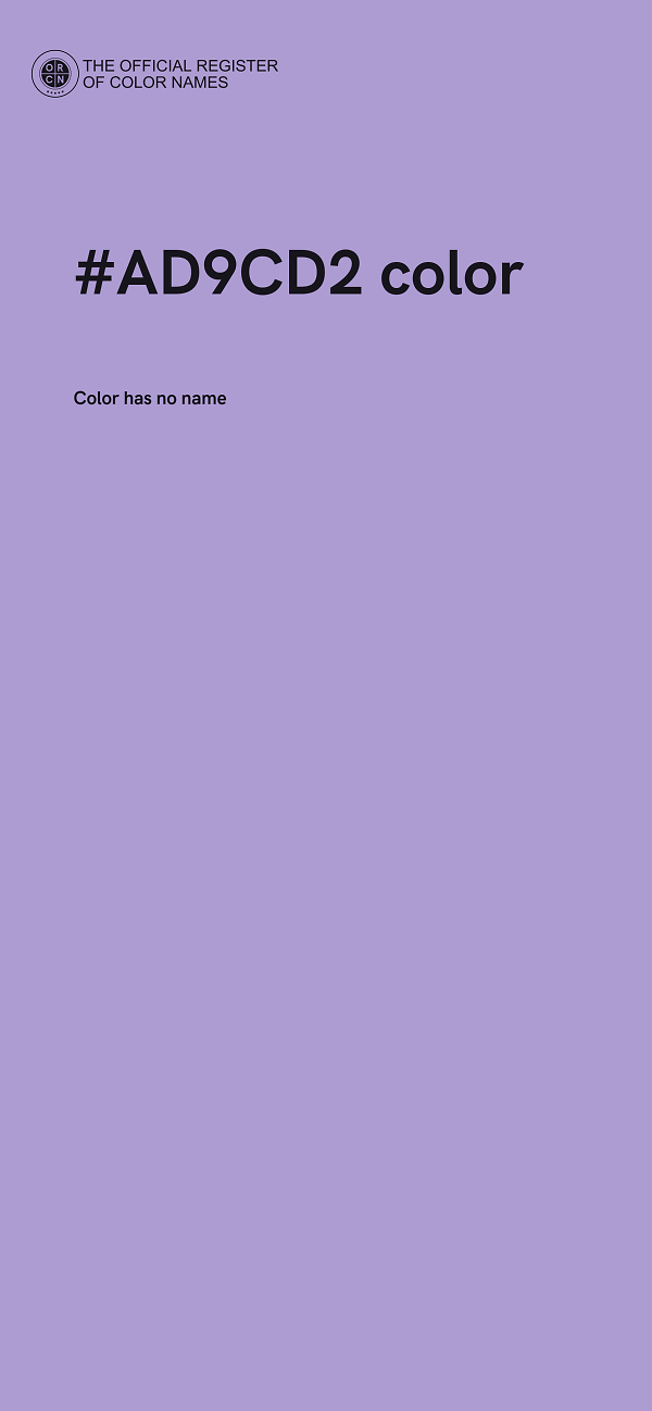 #AD9CD2 color image