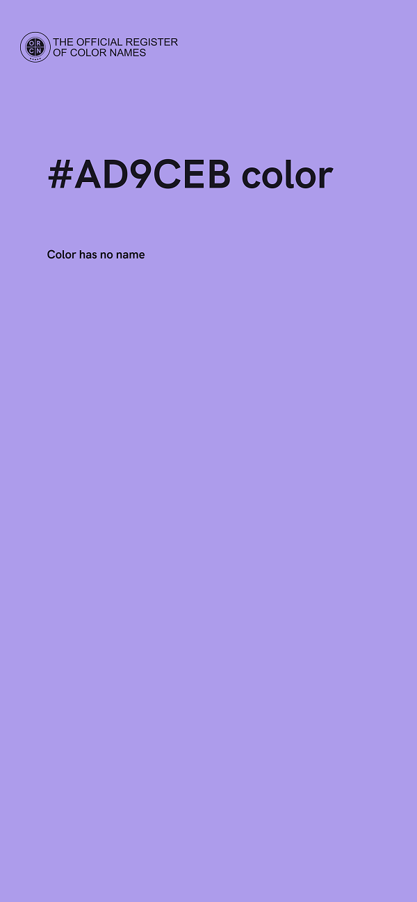 #AD9CEB color image