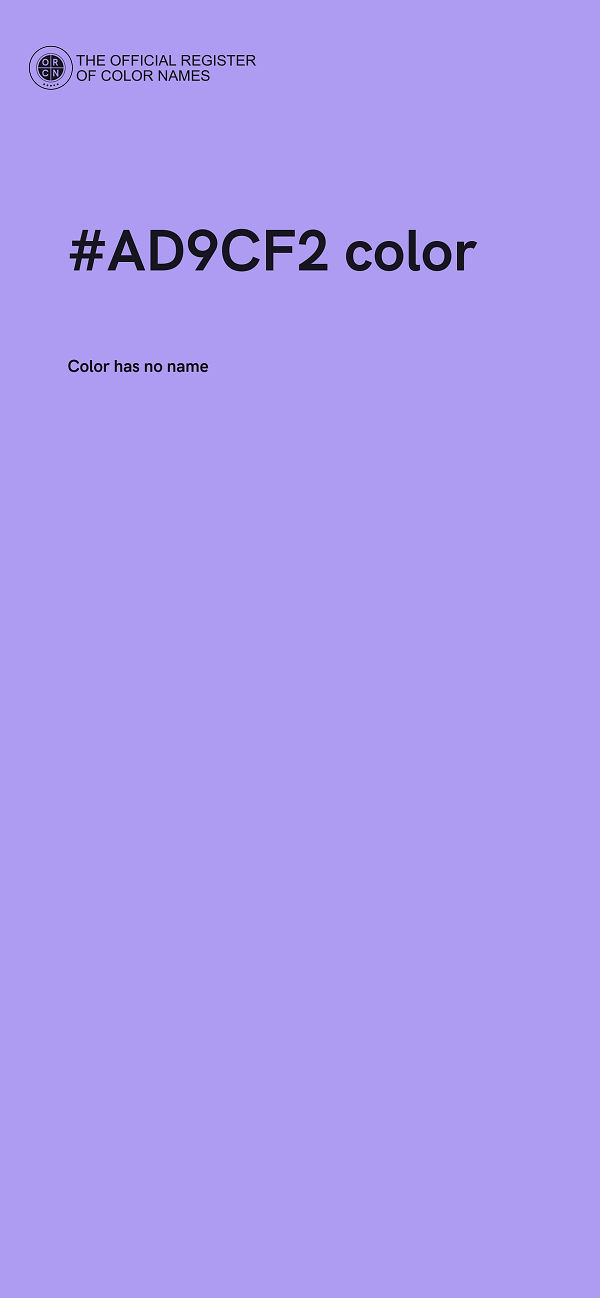 #AD9CF2 color image