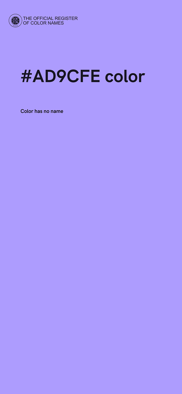 #AD9CFE color image