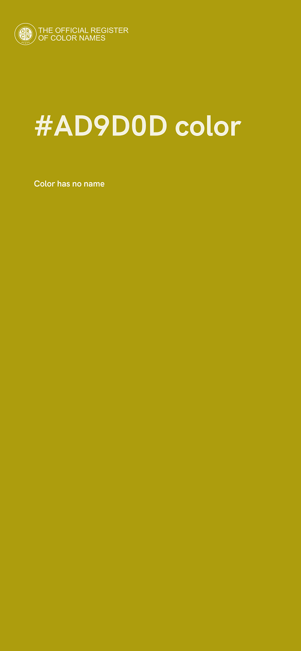 #AD9D0D color image