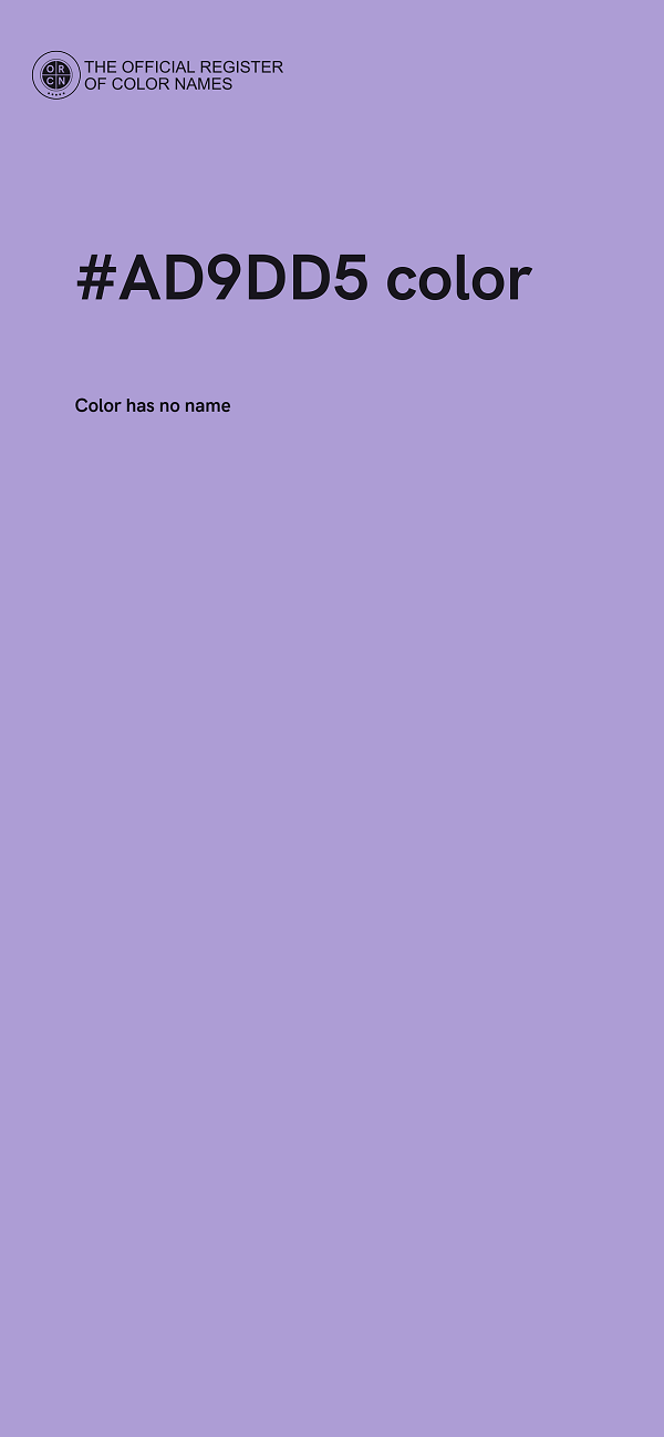 #AD9DD5 color image