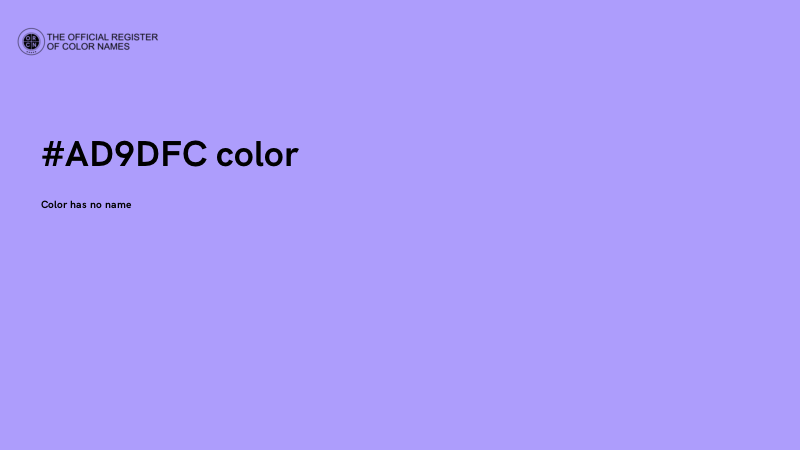 #AD9DFC color image