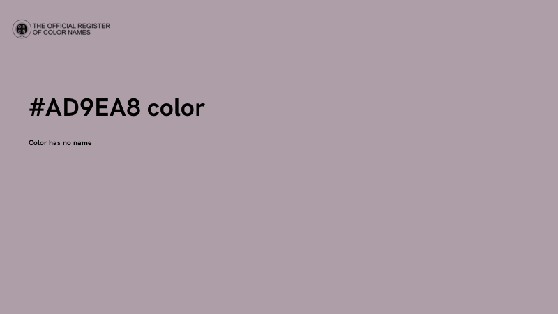 #AD9EA8 color image