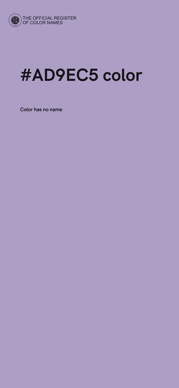 #AD9EC5 color image