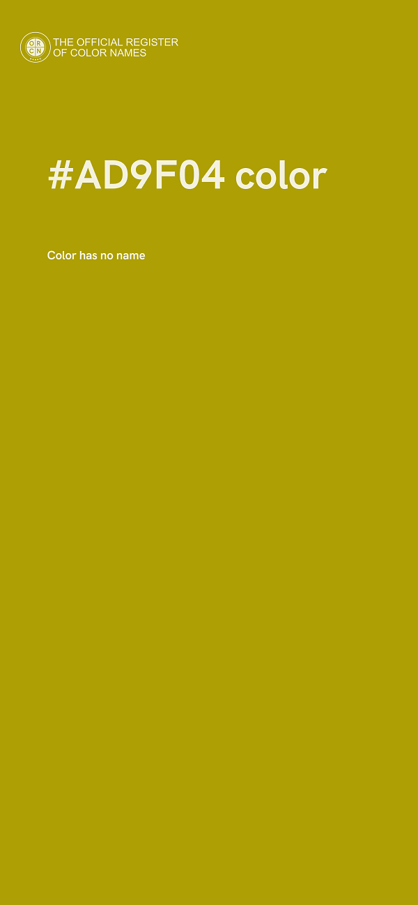 #AD9F04 color image