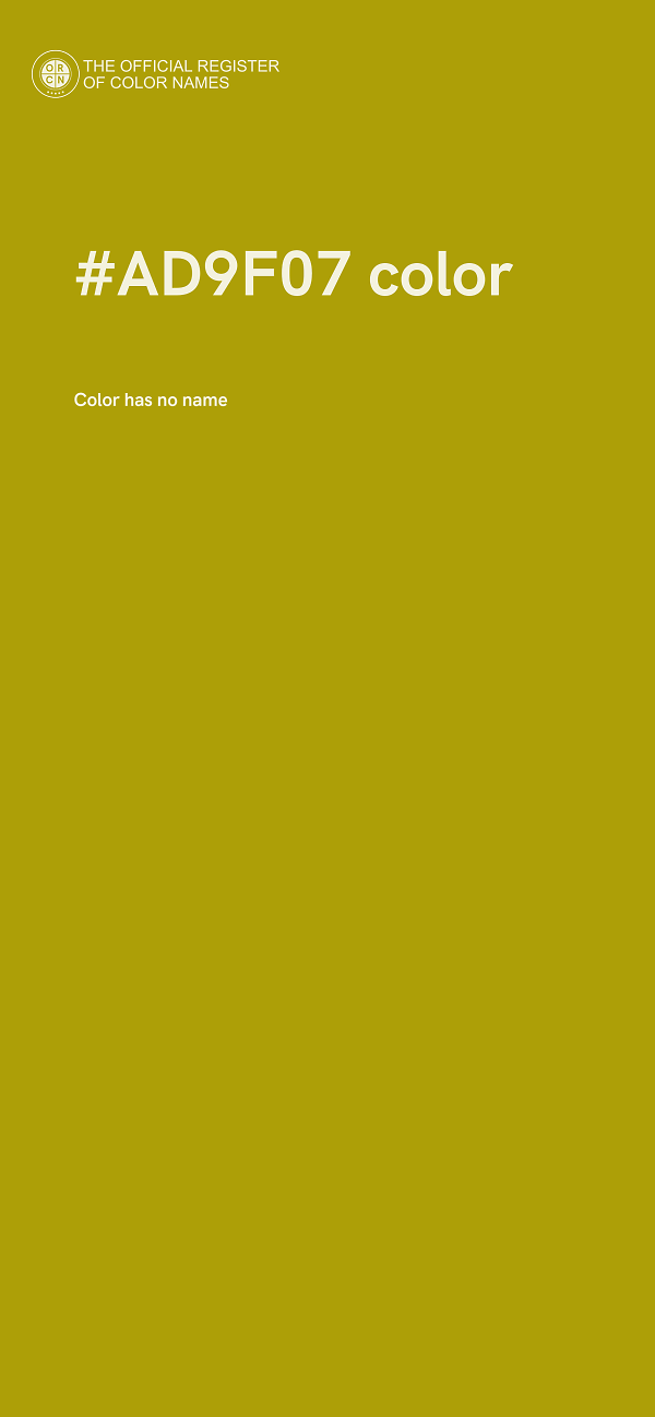 #AD9F07 color image