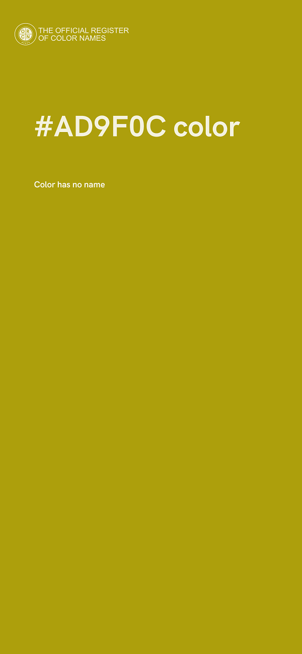 #AD9F0C color image