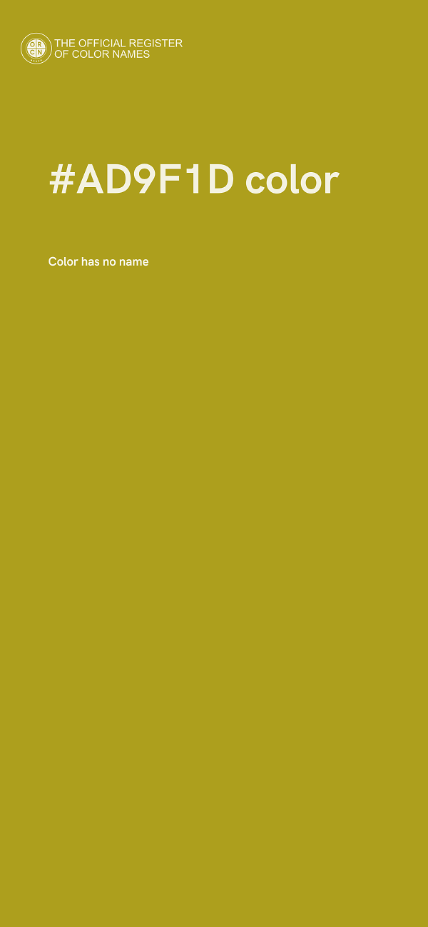 #AD9F1D color image