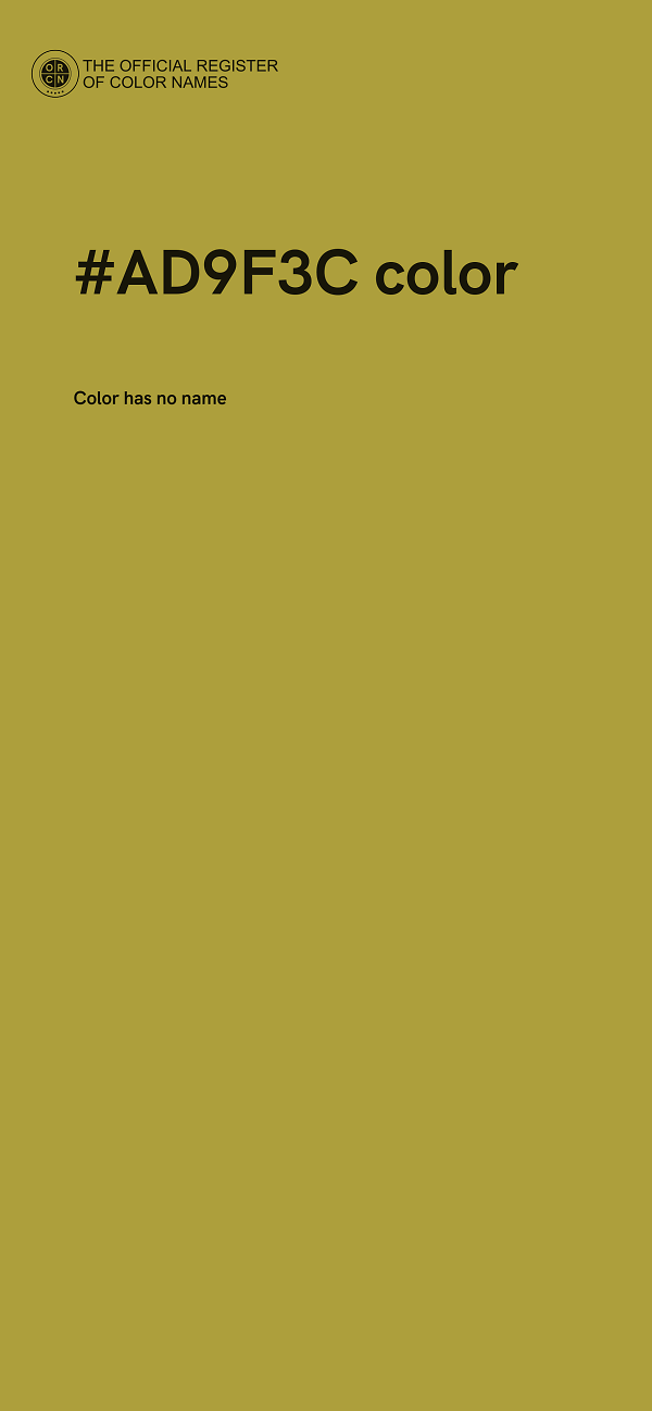 #AD9F3C color image