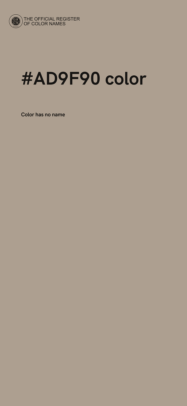 #AD9F90 color image