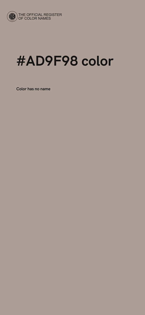 #AD9F98 color image