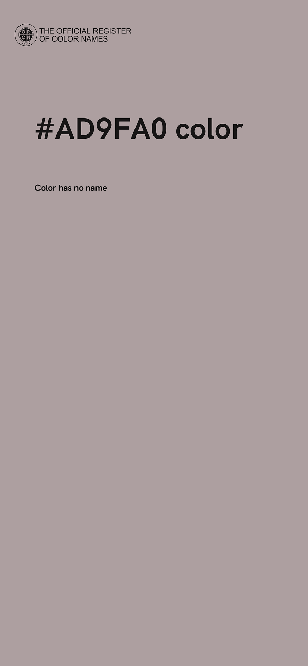 #AD9FA0 color image