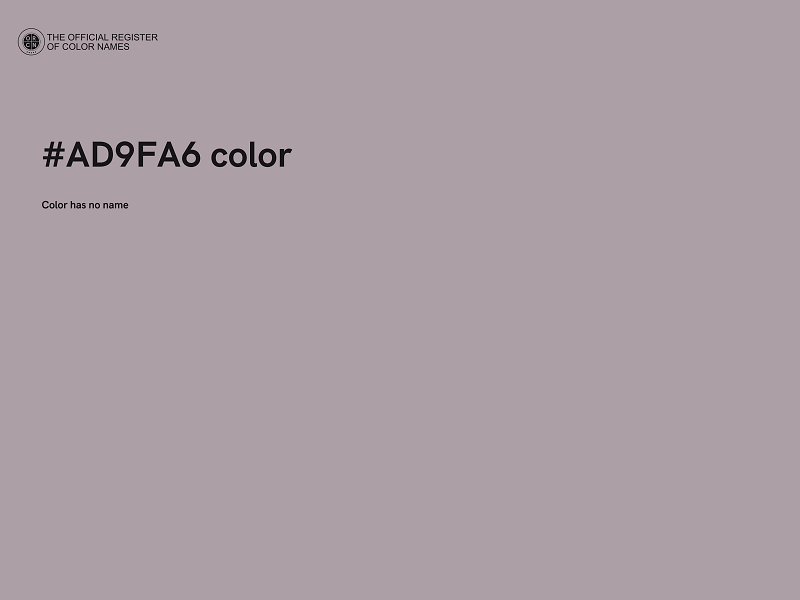 #AD9FA6 color image