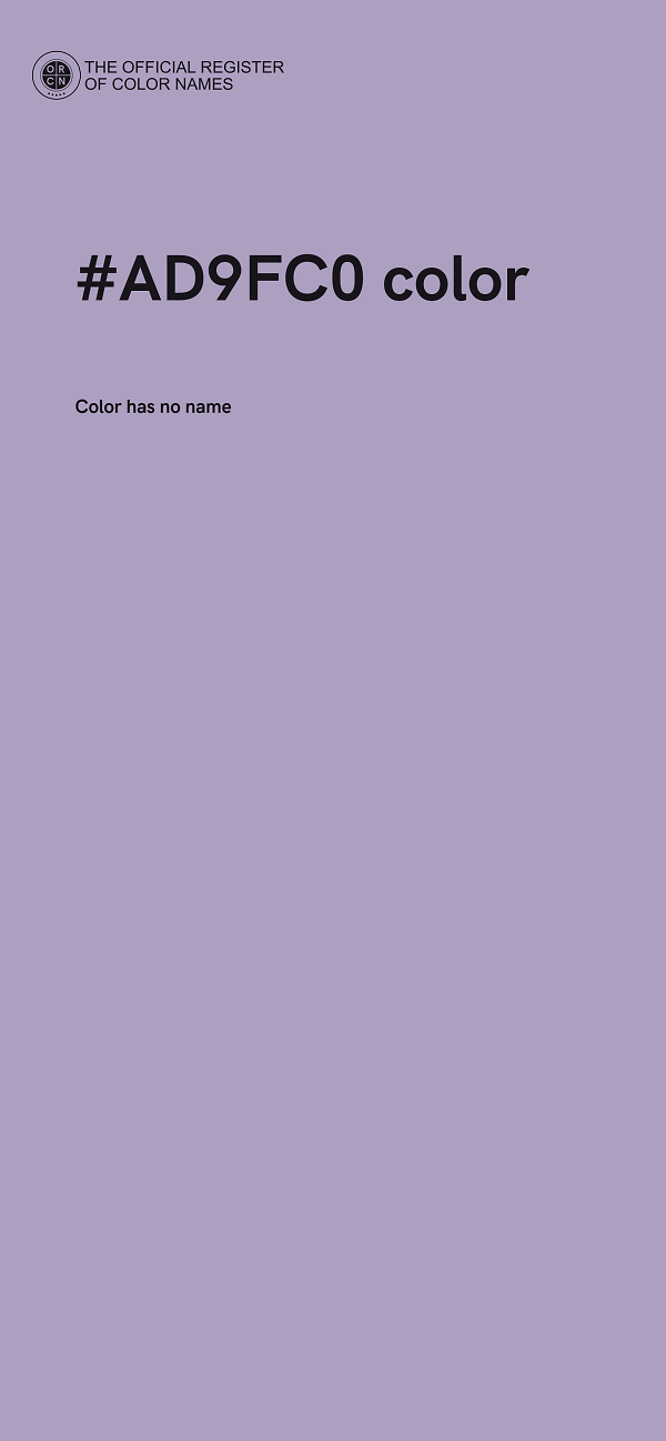 #AD9FC0 color image