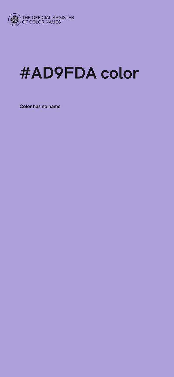 #AD9FDA color image