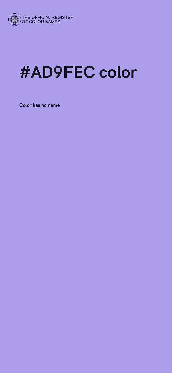 #AD9FEC color image