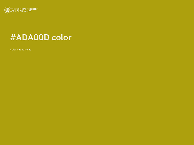 #ADA00D color image