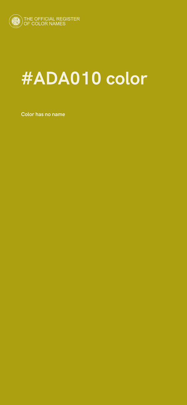 #ADA010 color image