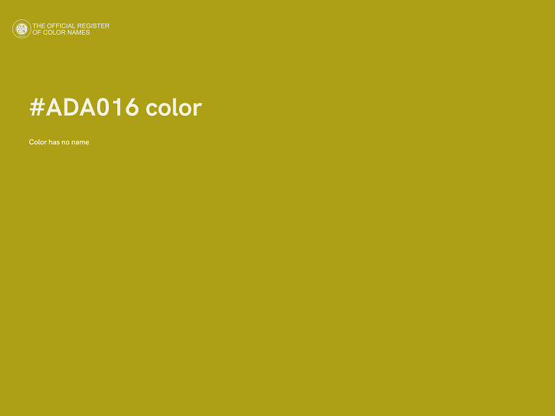 #ADA016 color image